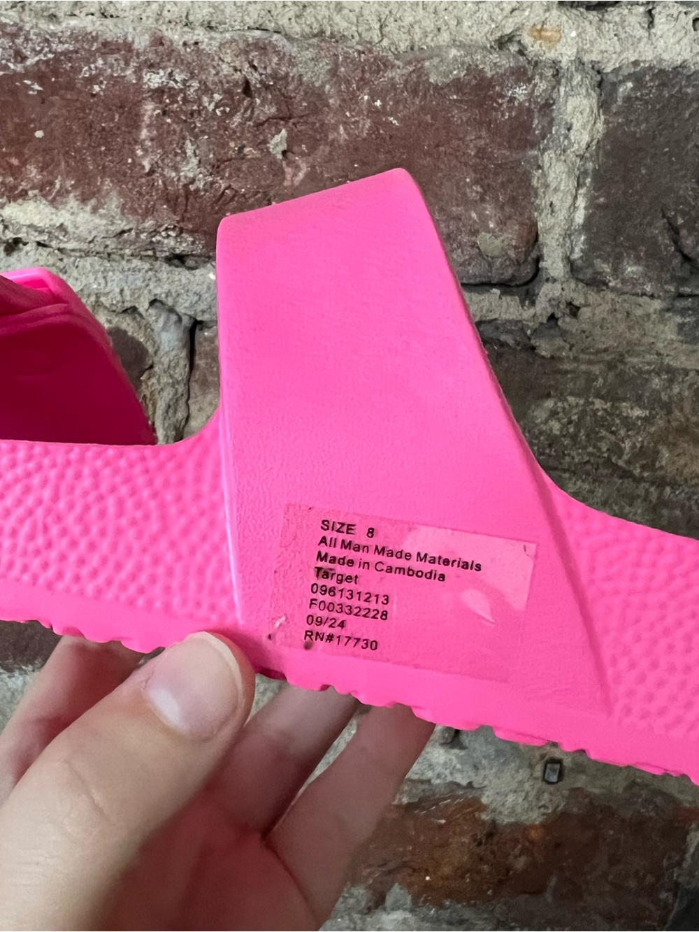 Target Women's Double-Buckle Slide Sandals in Bright Pink - Picture 2 of 5